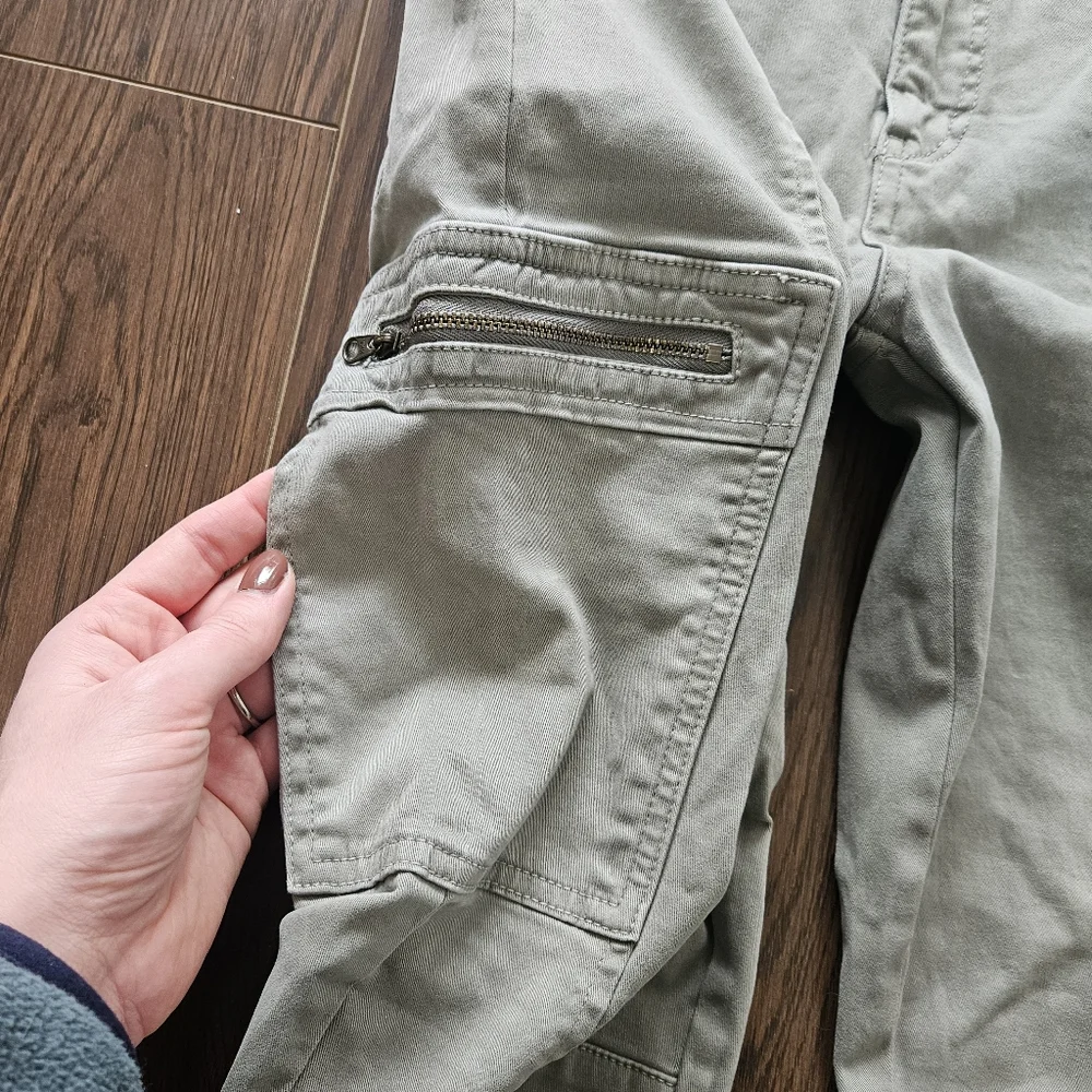 by Anthropologie Jefferson Moto Slim Fit Cargo Pants Size 26 - Picture 6 of 13